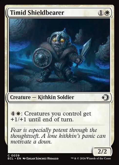 Timid Shieldbearer – Lorwyn Eclipsed (ECL-39) Magic: The Gathering card | LC-REM-20260804-15544017748300-1c672d38-a1a6-4912-a9a6-b11e7bf0cc67
