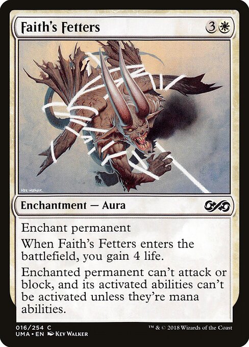 Faith's Fetters – Ultimate Masters (UMA-16) Magic: The Gathering card | LC-REM-20260804-15610407387468-1c8e887e-bf53-44e3-b3e5-d00d8974d0b3