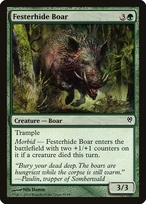 Festerhide Boar – Duel Decks: Jace vs. Vraska (DDM-59) Magic: The Gathering card