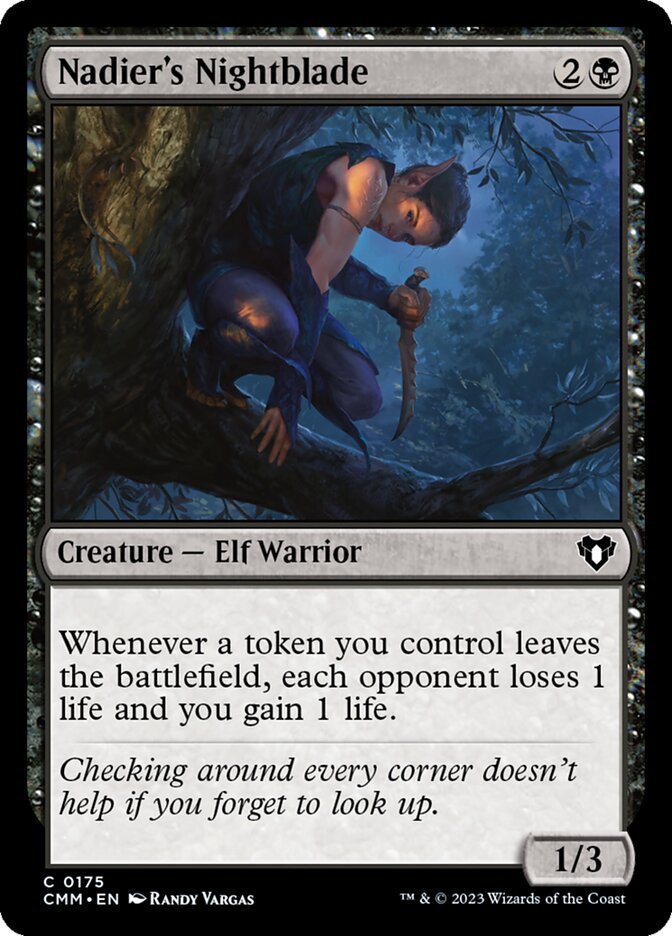 Nadier's Nightblade - Commander Masters (Common) [CMM-175]