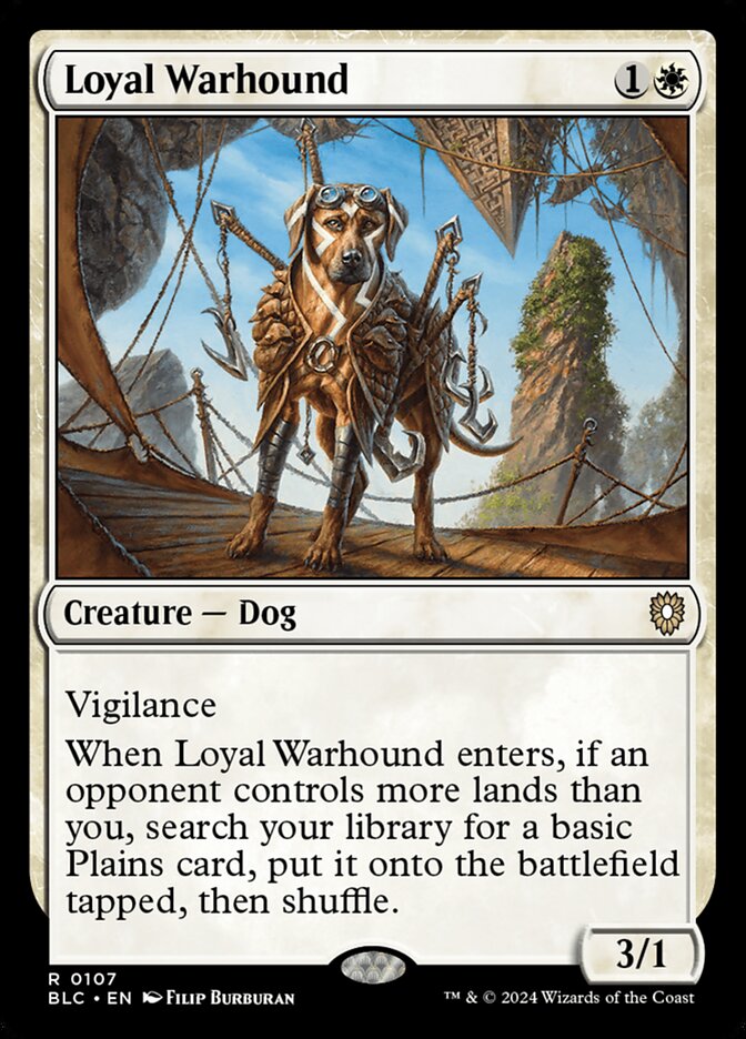 Loyal Warhound - Commander: Bloomburrow (Rare) [BLC-107]