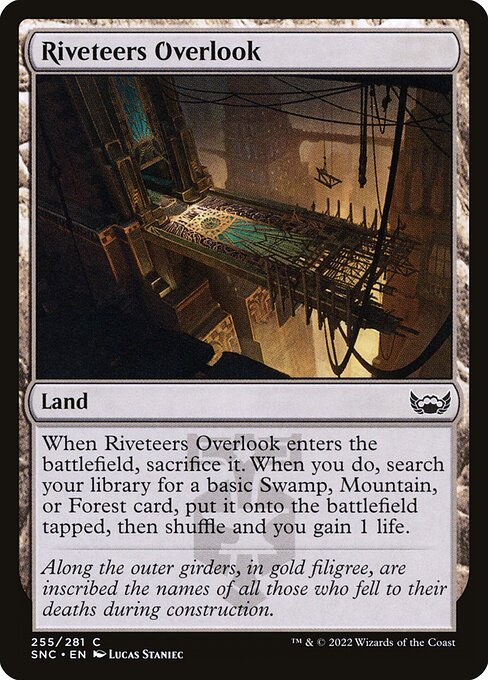 Riveteers Overlook – Streets of New Capenna (SNC-255) Magic: The Gathering card