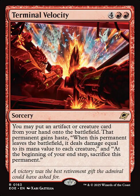 Terminal Velocity – Edge of Eternities (EOE-163) Magic: The Gathering card | LC-REM-20260804-15523470442828-1d18dc06-16f0-4a3b-8d52-dbf4aa2c393d Hoofdafbeelding