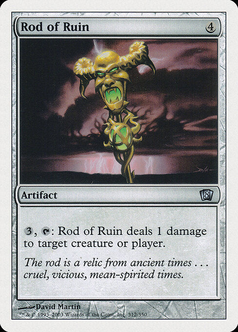 Rod of Ruin – Eighth Edition (8ED-312) Magic: The Gathering card
