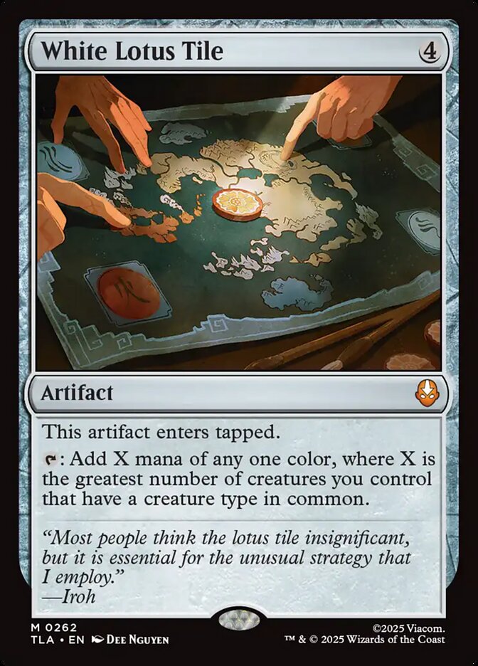 Magic-kaart White Lotus Tile TLA-262 uit Avatar: The Last Airbender (Mythic)