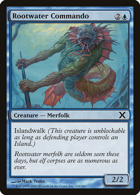 Rootwater Commando – Tenth Edition (10E-102) Magic: The Gathering card