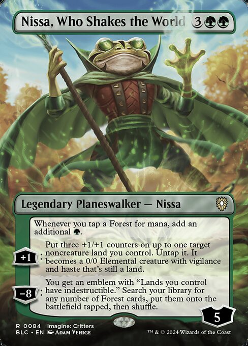 Nissa, Who Shakes the World – Bloomburrow Commander (BLC-84) Magic: The Gathering card | LC-REM-20260804-15151699067212-1dadea9c-1f50-4e5e-9fb0-ab20c707150f