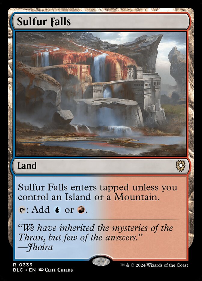 Sulfur Falls - Commander: Bloomburrow (Rare) [BLC-333]
