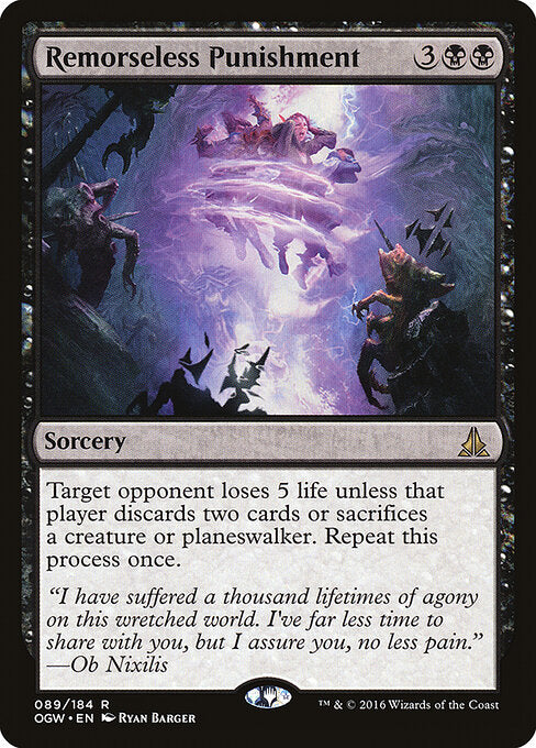 Remorseless Punishment – Oath of the Gatewatch (OGW-89) Magic: The Gathering card