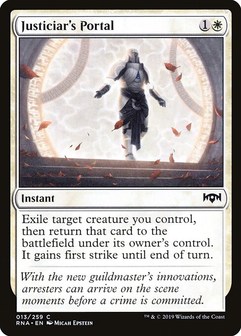 Justiciar's Portal – Ravnica Allegiance (RNA-13) Magic: The Gathering card