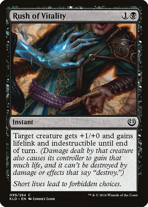 Rush of Vitality – Kaladesh (KLD-99) Magic: The Gathering card