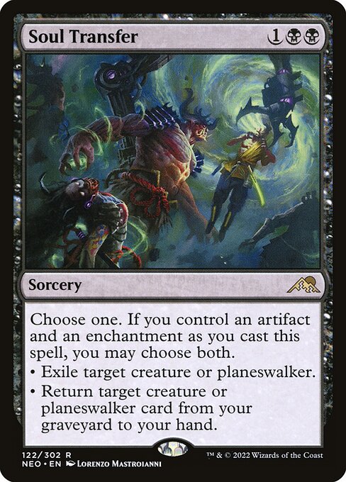 Soul Transfer – Kamigawa: Neon Dynasty (NEO-122) Magic: The Gathering card Main image