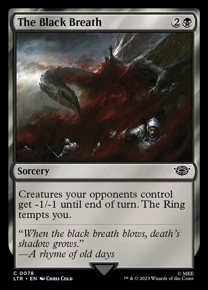 The Black Breath - The Lord of the Rings: Tales of Middle-earth (Common) [LTR-78] Main image