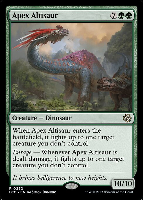 Apex Altisaur – The Lost Caverns of Ixalan Commander (LCC-232) Magic: The Gathering card Main image