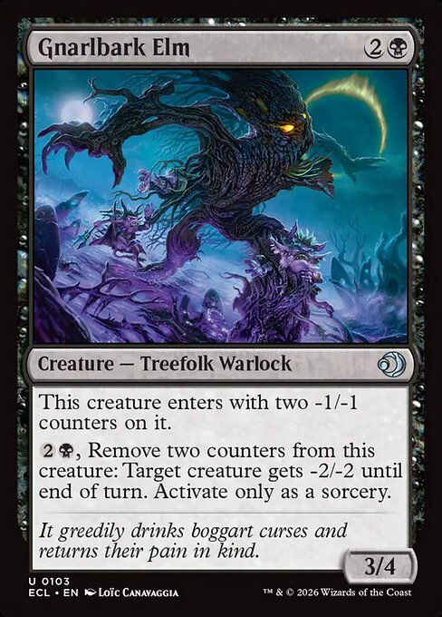 Gnarlbark Elm – Lorwyn Eclipsed (ECL-103) Magic: The Gathering card