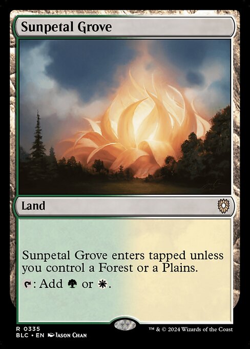 Sunpetal Grove – Commander: Bloomburrow (BLC-335) Magic: The Gathering card