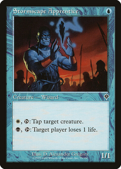 Stormscape Apprentice – Invasion (INV-75) Magic: The Gathering card