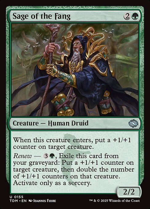 Sage of the Fang – Tarkir: Dragonstorm (TDM-155) Magic: The Gathering card