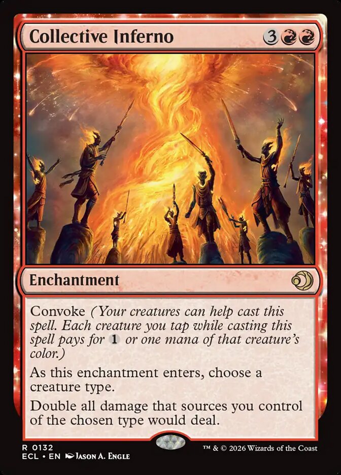 Magic-kaart Collective Inferno ECL-132 uit Lorwyn Eclipsed (Rare)