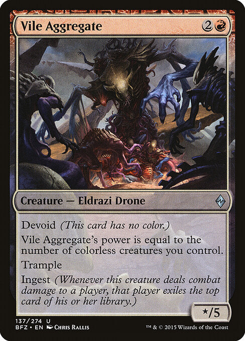 Vile Aggregate – Battle for Zendikar (BFZ-137) Magic: The Gathering card | LC-REM-20260804-15150694531404-1ec66525-a7e9-450f-83df-03d9957837d5