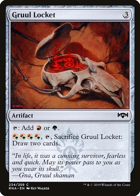 Gruul Locket – Ravnica Allegiance (RNA-234) Magic: The Gathering card