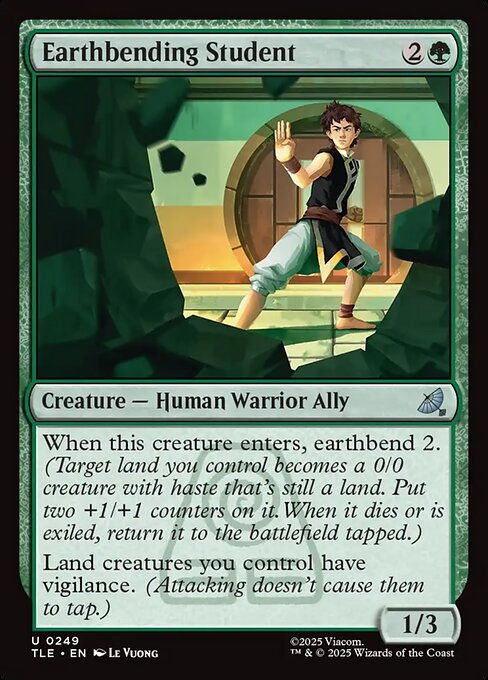 Earthbending Student – Magic: The Gathering | Avatar: The Last Airbender: Eternal (TLE-249) Magic: The Gathering card Main image