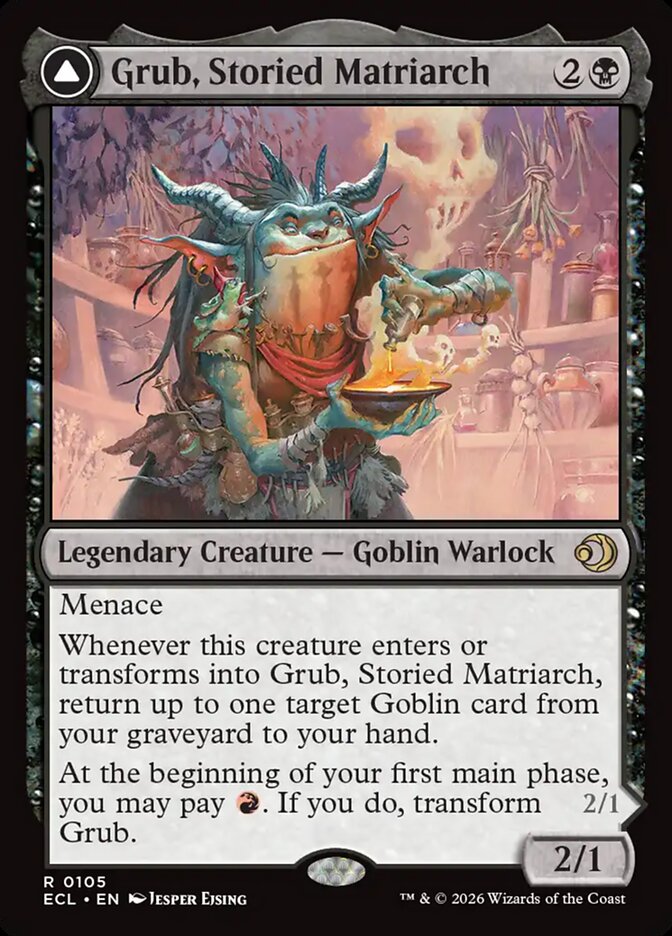 Grub, Storied Matriarch // Grub, Notorious Auntie - Lorwyn Eclipsed (Rare) [ECL-105] Main image
