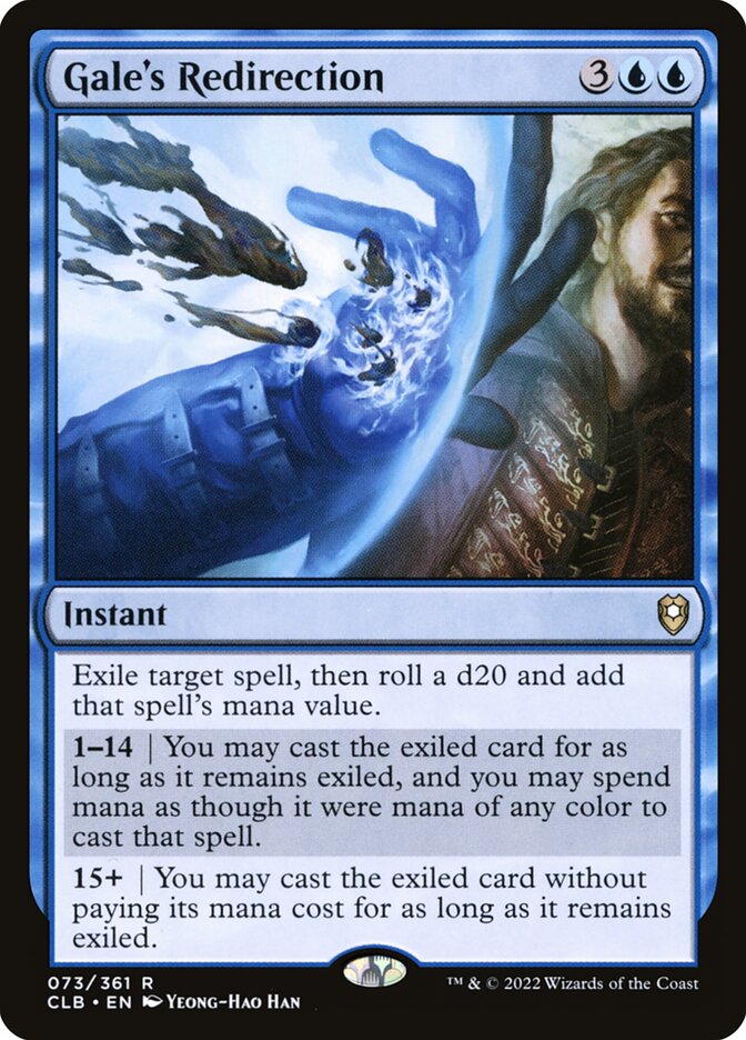 Magic-kaart Gale's Redirection CLB-73 uit Commander Legends: Battle for Baldur's Gate (Rare)