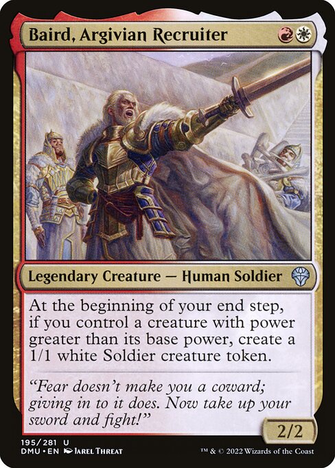 Baird, Argivian Recruiter – Dominaria United (DMU-195) Magic: The Gathering card Main image