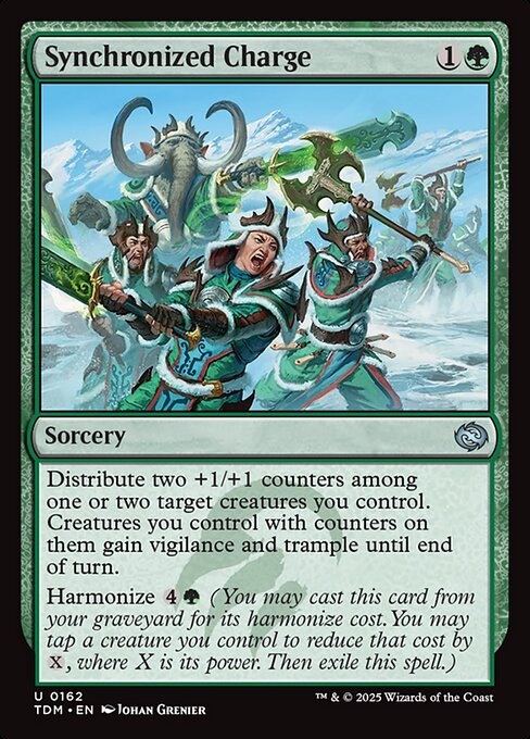 Synchronized Charge – Tarkir: Dragonstorm (TDM-162) Magic: The Gathering card