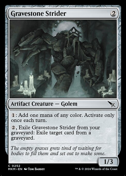 Gravestone Strider – Murders at Karlov Manor (MKM-252) Magic: The Gathering card