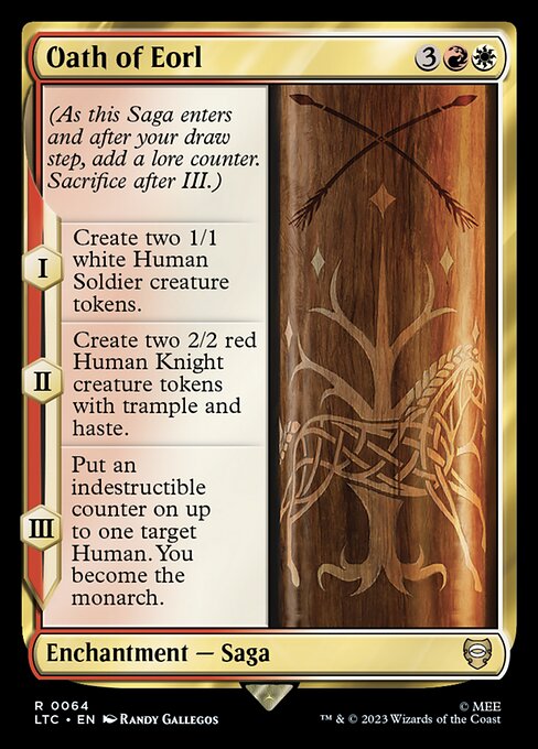Oath of Eorl – Commander: The Lord of the Rings: Tales of Middle-earth (LTC-64) Magic: The Gathering card