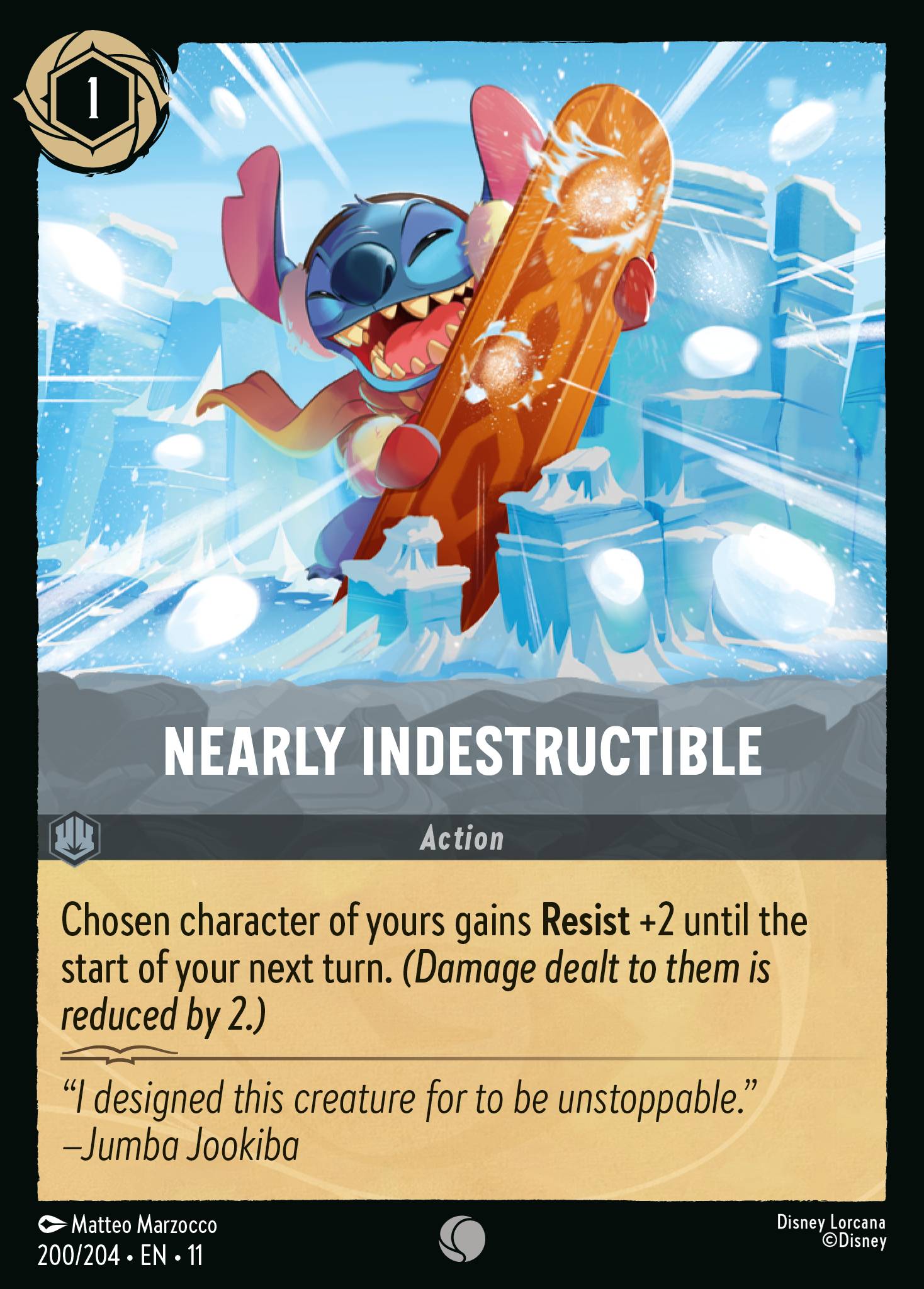 Nearly Indestructible — Winterspell (11WSP-200) Disney Lorcana card Immagine principale del prodotto