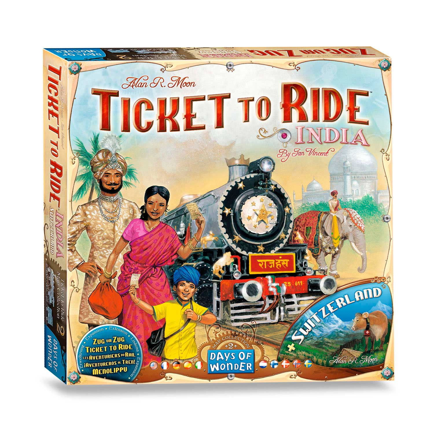 Ticket to Ride - India + Switzerland (EN) Hoofdafbeelding