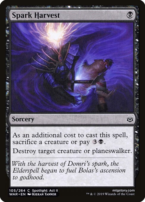 Spark Harvest – War of the Spark (WAR-105) Magic: The Gathering card