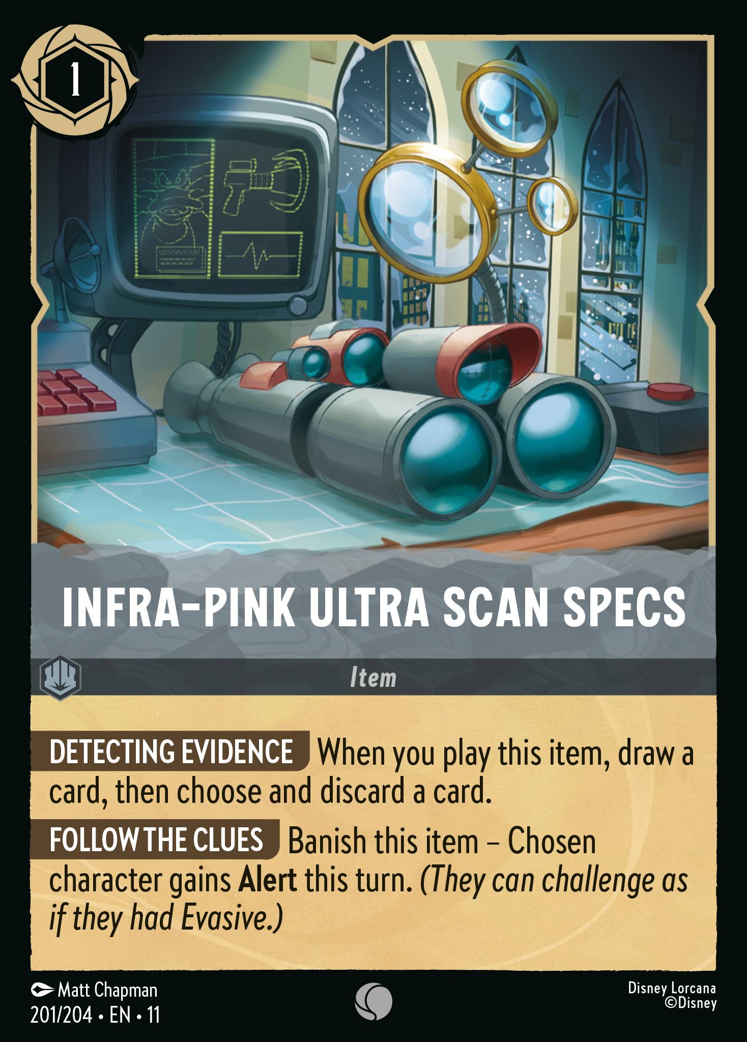 Infra-Pink Ultra Scan Specs — Winterspell (11WSP-201) Disney Lorcana card