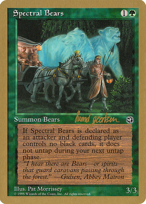 Magic-kaart Spectral Bears WC97-sg98 uit WCD 1997: Svend Geertsen (Special)
