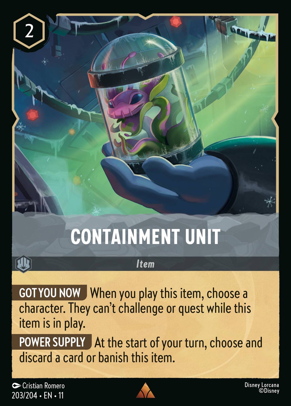 Containment Unit — Winterspell (11WSP-203) Disney Lorcana card Image principale du produit