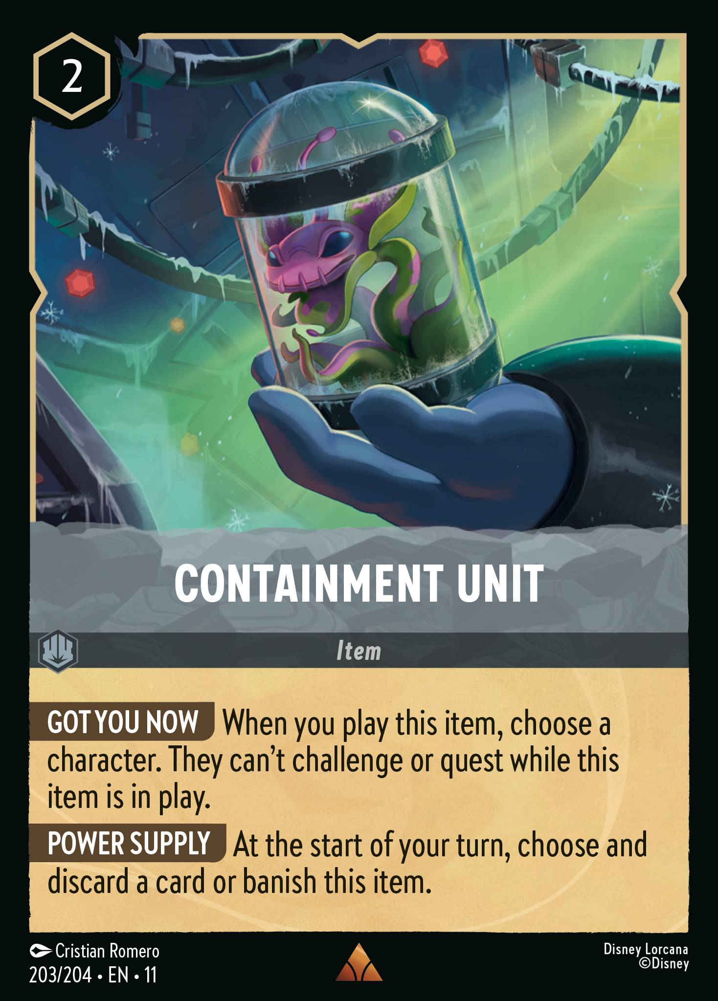 Containment Unit — Winterspell (11WSP-203) Disney Lorcana card