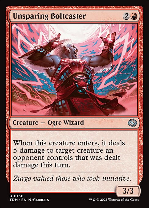 Unsparing Boltcaster – Tarkir: Dragonstorm (TDM-130) Magic: The Gathering card | LC-REM-20260804-15401852338508-204f5e5e-d87f-4aee-84e3-28afe8e21591
