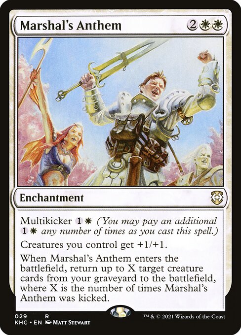 Marshal's Anthem – Kaldheim Commander (KHC-29) Magic: The Gathering card | LC-REM-20260804-15339614536012-2077d11c-22b6-43ff-a894-4f8c2c2acafc