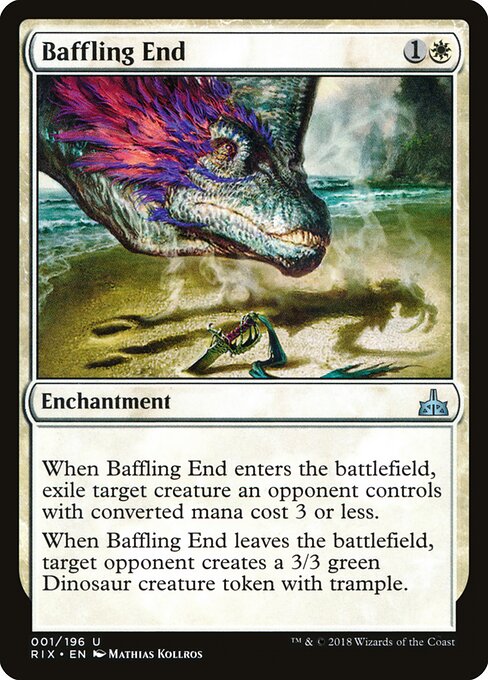 Baffling End – Rivals of Ixalan (RIX-1) Magic: The Gathering card