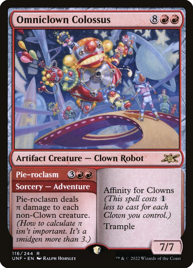 Magic-kaart Omniclown Colossus UNF-116 uit Unfinity (Rare)
