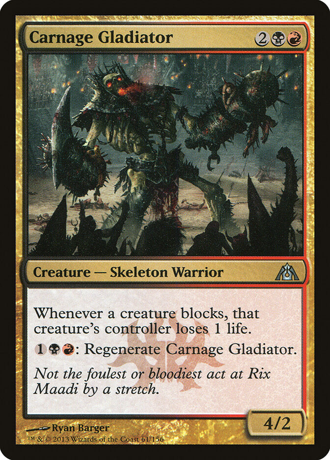 Carnage Gladiator - Dragon's Maze (Uncommon) [DGM-61]