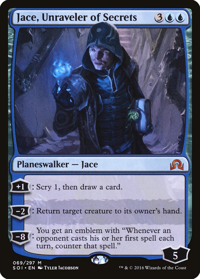 Jace, Unraveler of Secrets - Shadows over Innistrad (Mythic) [SOI-69]