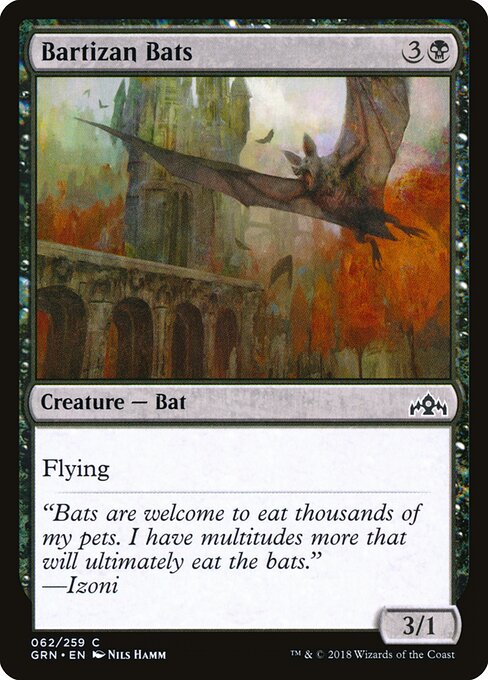 Bartizan Bats – Guilds of Ravnica (GRN-62) Magic: The Gathering card