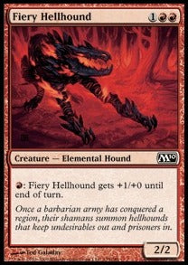 Fiery Hellhound - Magic 2010 (Common) [M10-135] Main image