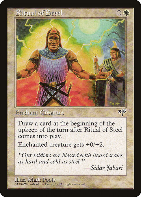 Ritual of Steel – Mirage (MIR-36) Magic: The Gathering card | LC-REM-20260804-15340118016332-21205189-0d00-44d5-9772-820e607dba25