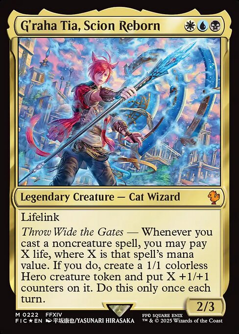 G'raha Tia, Scion Reborn – Final Fantasy Commander (FIC-222) Magic: The Gathering card | LC-REM-20260804-15339565318476-214453a2-9dcb-4bab-853f-5b56bbcbe4f8