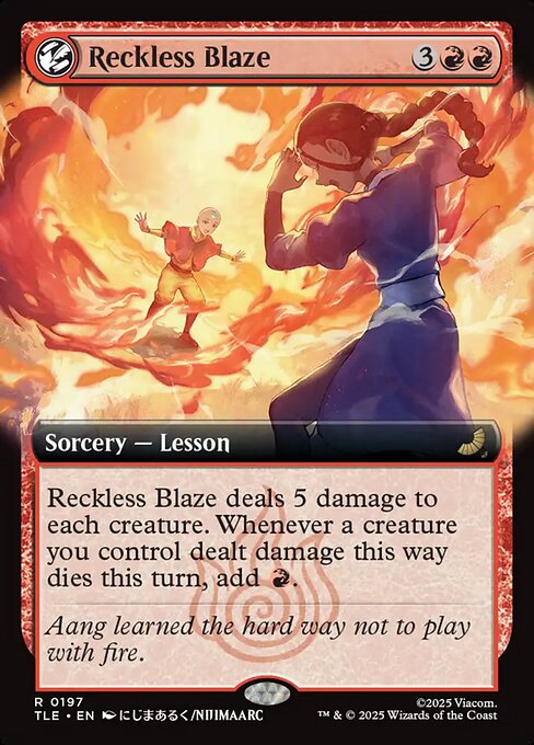 Reckless Blaze – Magic: The Gathering | Avatar: The Last Airbender: Eternal (TLE-197) Magic: The Gathering card